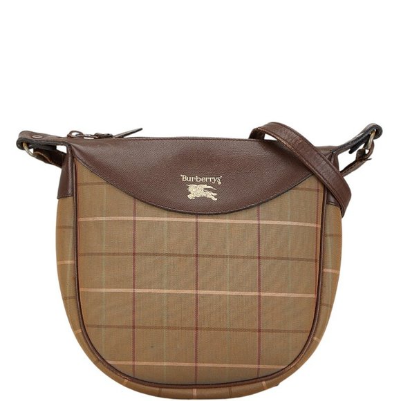 Burberry Shoulder bag Brown Canvas shoulder - Picture 1 of 10